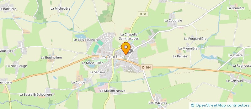 localisation de l'entreprise MADAME FLORA SOREL  LES TOUCHES