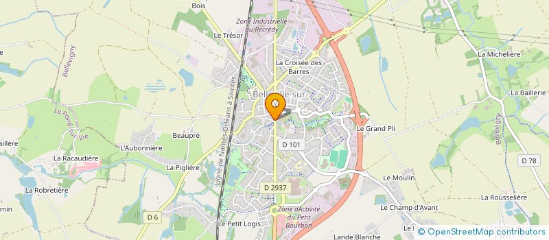 localisation de l'entreprise MADAME FLORA TAVENEAU  BEAULIEU-SOUS-LA-ROCHE