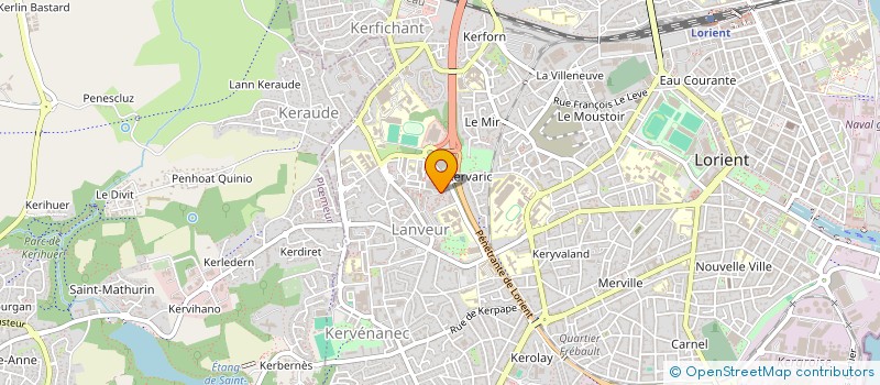 localisation de l'entreprise MADAME FLORA VAZEILLES  LORIENT