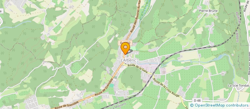 localisation de l'entreprise MADAME FLORA VINCENT  L'ALBENC