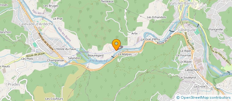 localisation de l'entreprise MADAME FLORA VIREY  VALS-LES-BAINS