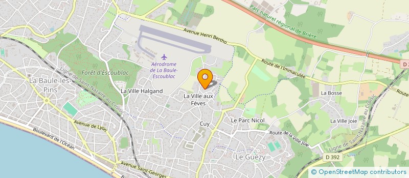 localisation de l'entreprise MADAME FLORA WADOUX  LA BAULE-ESCOUBLAC