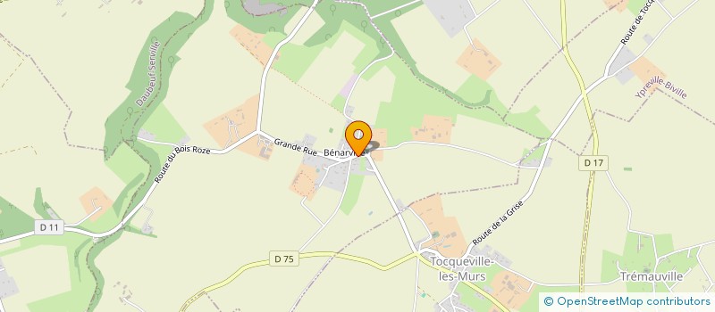 localisation de l'entreprise MADAME FLORALIE DESCHAMPS  BENARVILLE