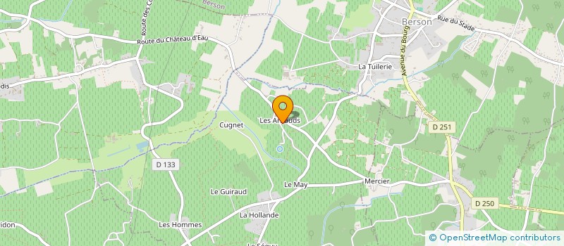 localisation de l'entreprise MADAME FLORANCE PINGUET  SAINT-CIERS-DE-CANESSE