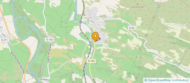 localisation de l'entreprise MADAME FLORANE BERGE à ROUFFIAC-D'AUDE