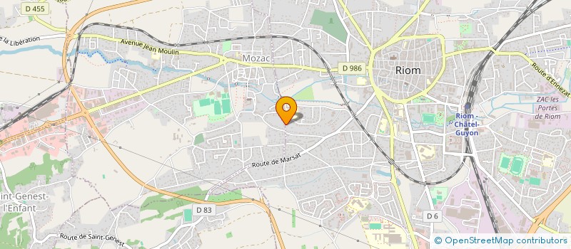 localisation de l'entreprise MADAME FLORANE FREJAT  RIOM