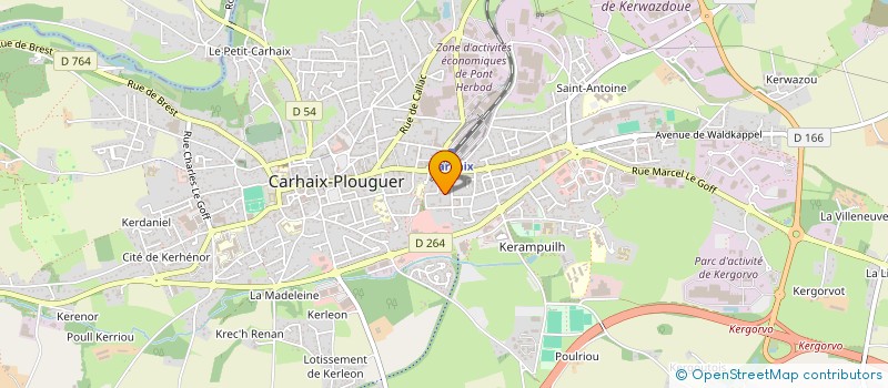 localisation de l'entreprise MADAME FLORANGE ABASQ à CARHAIX-PLOUGUER