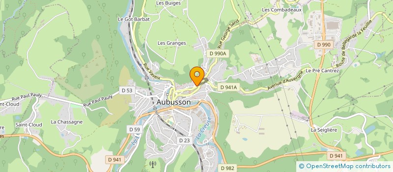 localisation de l'entreprise MADAME FLORE BELGUIRAL à AUBUSSON