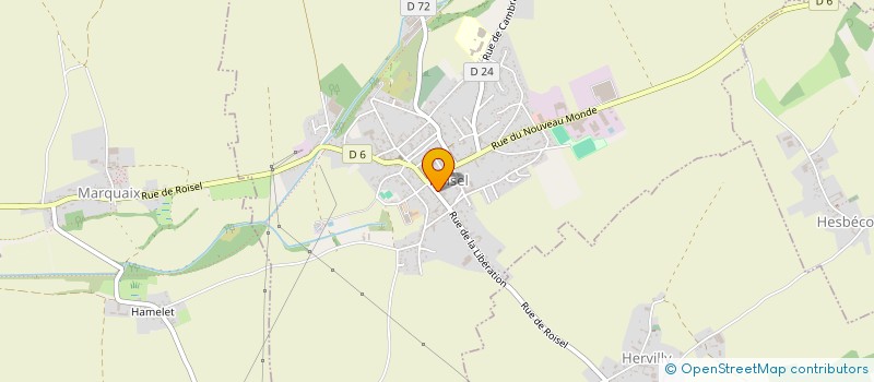 localisation de l'entreprise MADAME FLORE BELLEGUEULE  ROISEL