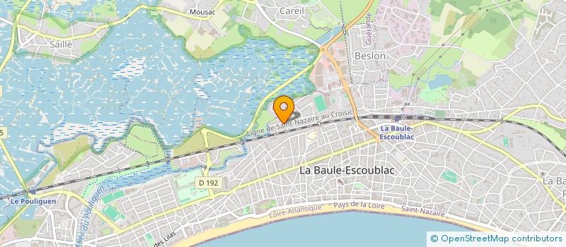 localisation de l'entreprise MADAME FLORE BOURGUET à LA BAULE-ESCOUBLAC