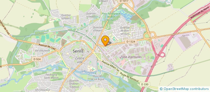 localisation de l'entreprise MADAME FLORE CAVE  SENLIS