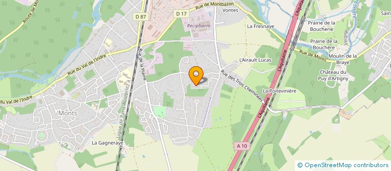 localisation de l'entreprise MADAME FLORE CHAPUIS  MONTS