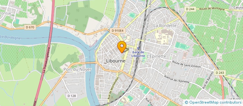 localisation de l'entreprise MADAME FLORE CHAVAL  LIBOURNE