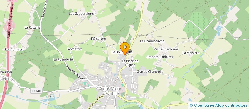 localisation de l'entreprise MADAME FLORE CHRETIEN  SAINT MARS D'OUTILLE