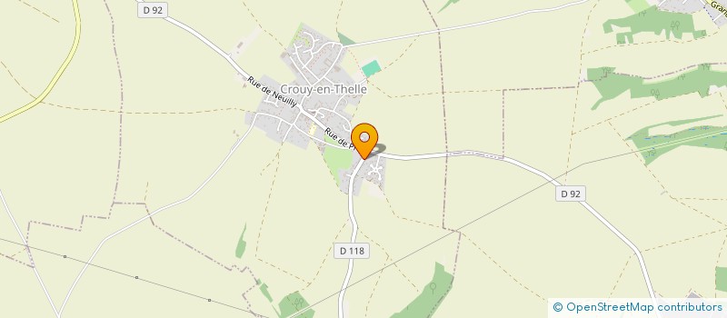 localisation de l'entreprise MADAME FLORE CROIZIER  CROUY-EN-THELLE