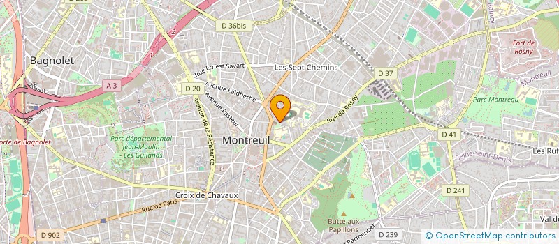 localisation de l'entreprise MADAME FLORE DALLENNES à MONTREUIL