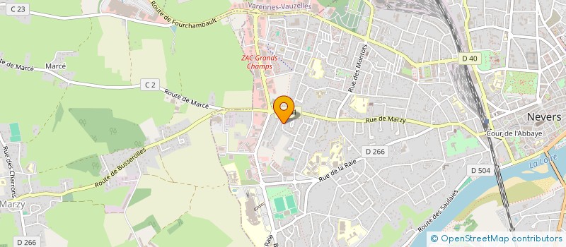 localisation de l'entreprise MADAME FLORE DAMON à NEVERS