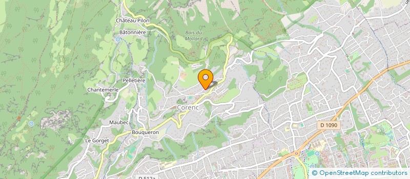 localisation de l'entreprise MADAME FLORE DE LAVERGNE DE CERVAL  CORENC