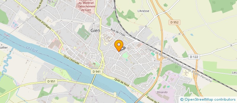 localisation de l'entreprise MADAME FLORE DEBUY à GIEN