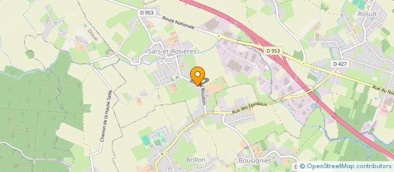 localisation de l'entreprise MADAME FLORE DEHAY  SARS-ET-ROSIERES