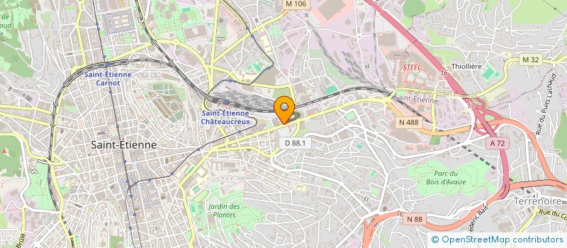 localisation de l'entreprise MADAME FLORE DOUZIMA  SAINT-ETIENNE