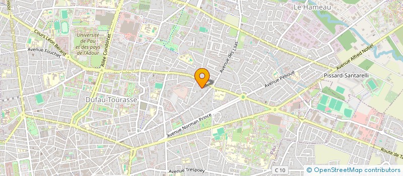 localisation de l'entreprise MADAME FLORE ESTOURNES à PAU