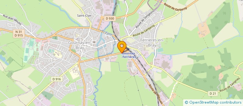 localisation de l'entreprise MADAME FLORE LEFEBVRE  FERRIERES-EN-BRAY