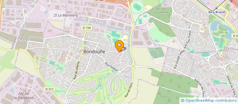 localisation de l'entreprise MADAME FLORE LEMOINE à BONDOUFLE