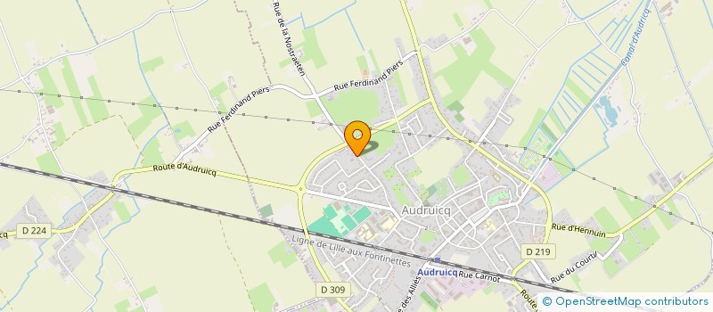 localisation de l'entreprise MADAME FLORE LEVEL  AUDRUICQ