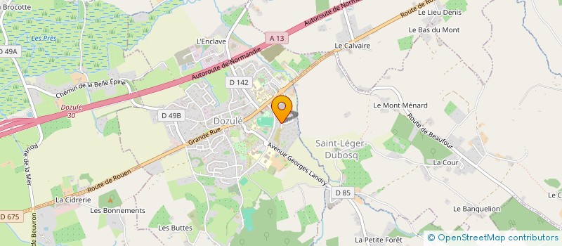 localisation de l'entreprise MADAME FLORE-MARIE LETELLIER  DOZULE