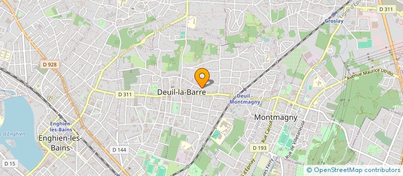 localisation de l'entreprise MADAME FLORE MBEMBA  DEUIL-LA-BARRE