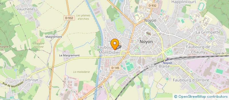 localisation de l'entreprise MADAME FLORE MERCIER  NOYON