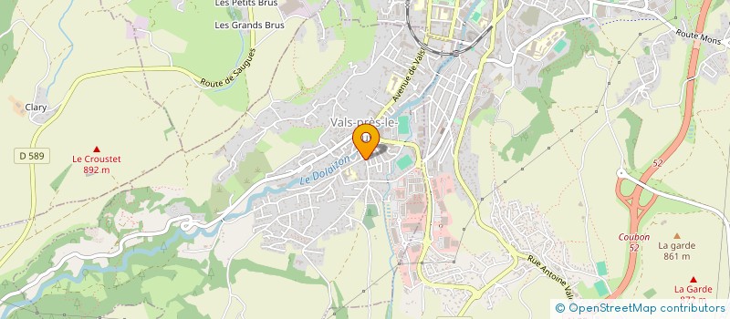 localisation de l'entreprise MADAME FLORE MERLE  VALS-PRES-LE-PUY