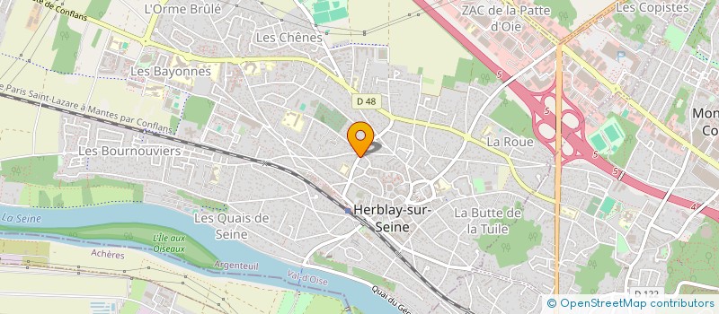 localisation de l'entreprise MADAME FLORE MESBAH  HERBLAY-SUR-SEINE