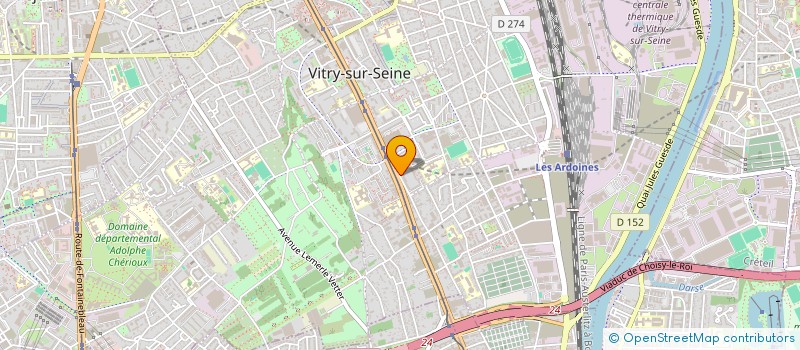 localisation de l'entreprise MADAME FLORE OUARDIA OUAFI à VITRY-SUR-SEINE