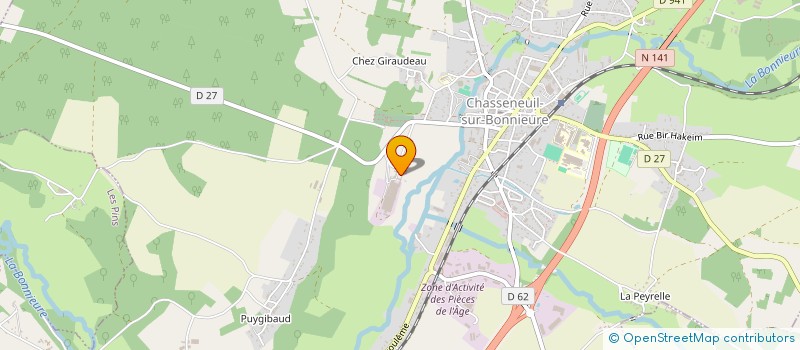 localisation de l'entreprise MADAME FLORE PASCAUD à CHASSENEUIL-SUR-BONNIEURE