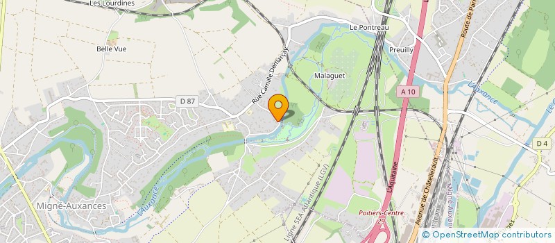 localisation de l'entreprise MADAME FLORE PICARD  MIGNE-AUXANCES