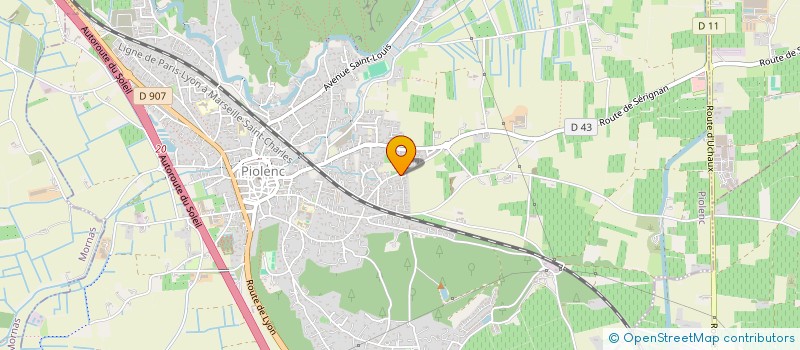 localisation de l'entreprise MADAME FLORE REY  PIOLENC