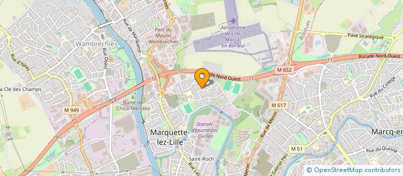 localisation de l'entreprise MADAME FLORE VASSEUR  MARQUETTE-LEZ-LILLE