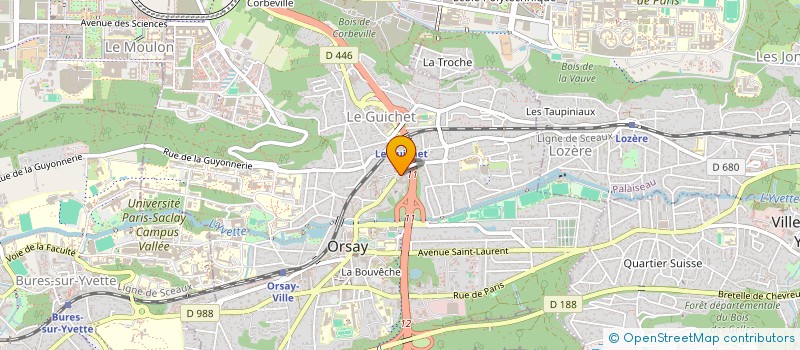 localisation de l'entreprise MADAME FLOREINE LENEUS à ORSAY