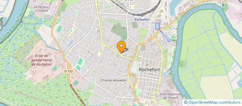 localisation de l'entreprise MADAME FLORELE COLY  ROCHEFORT