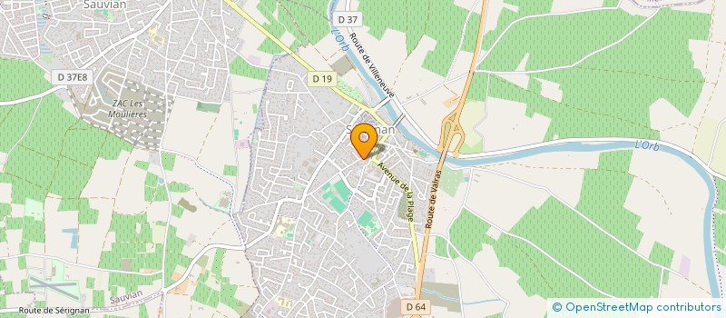 localisation de l'entreprise MADAME FLORELE SOULIER  SERIGNAN