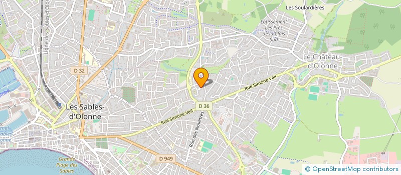 localisation de l'entreprise MADAME FLORELLE DELAS à LES SABLES-D'OLONNE