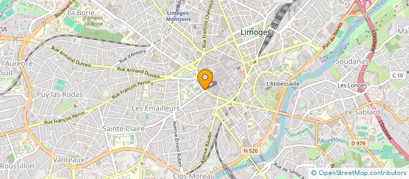 localisation de l'entreprise MADAME FLORENCE AILLAUD à LIMOGES