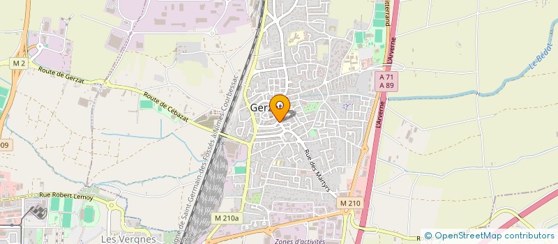 localisation de l'entreprise MADAME FLORENCE ALBISETTI  GERZAT