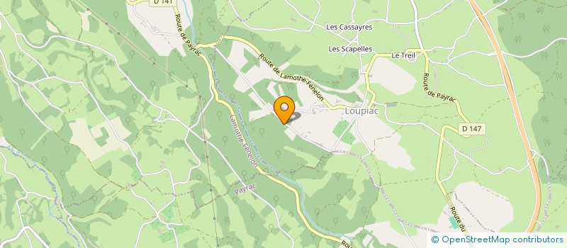 localisation de l'entreprise MADAME FLORENCE AMANT  LOUPIAC