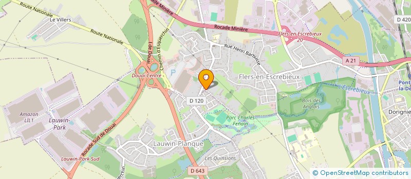 localisation de l'entreprise MADAME FLORENCE ANCHAIN  FLERS-EN-ESCREBIEUX