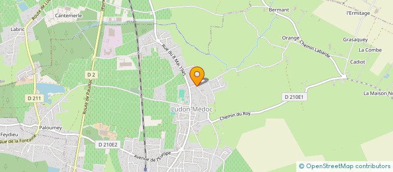 localisation de l'entreprise MADAME FLORENCE ANNE-MARIE DOBBELS  LUDON-MEDOC