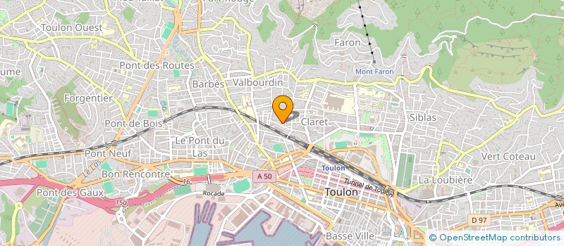 localisation de l'entreprise MADAME FLORENCE ANTONUCCI  TOULON