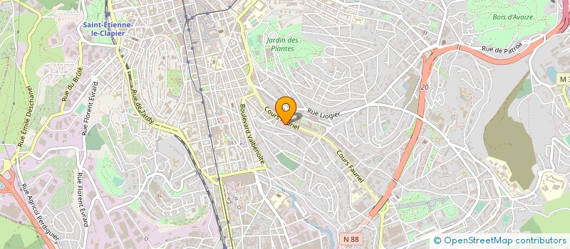 localisation de l'entreprise MADAME FLORENCE ARGAUD  SAINT-ETIENNE